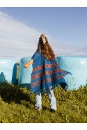PONCHO SHIMLA BLUE