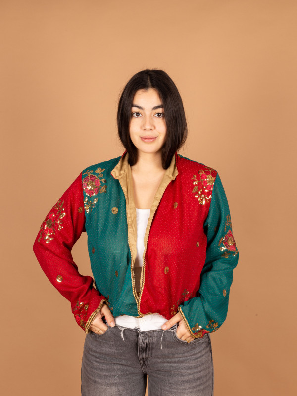 CHAQUETA CROP TESORO M/L 075