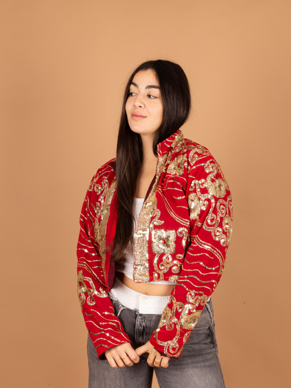 TESORO CROP JACKET S/M 078