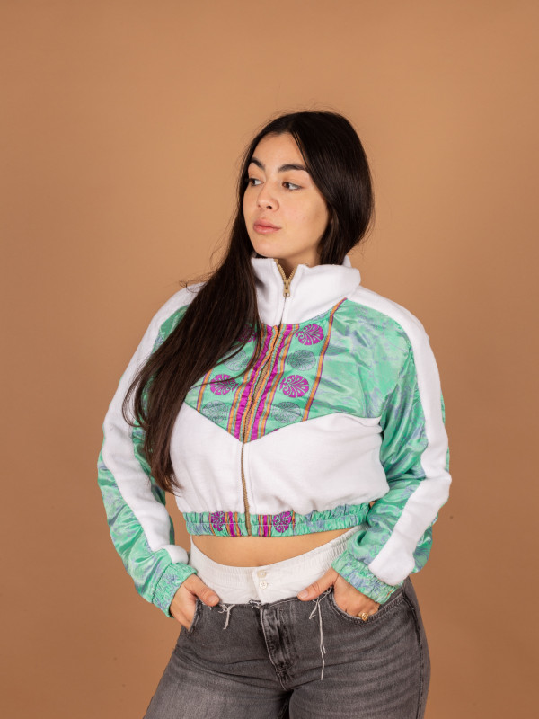 PICOS CROP WHITE JACKET  01