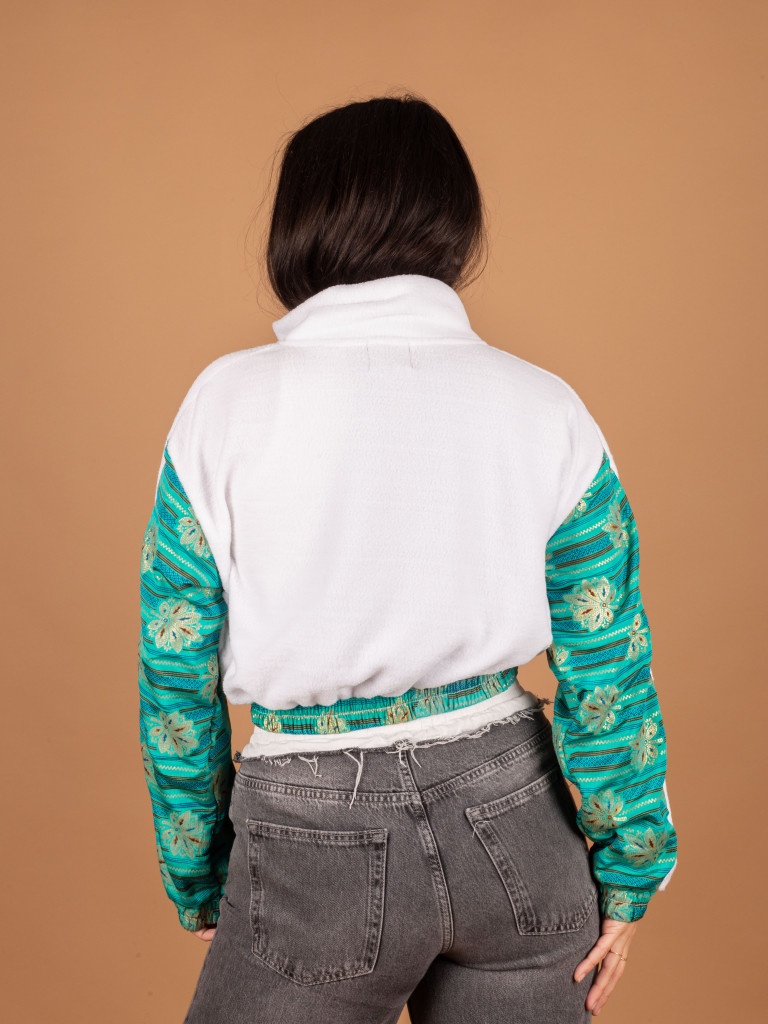 PICOS CROP WHITE JACKET  014