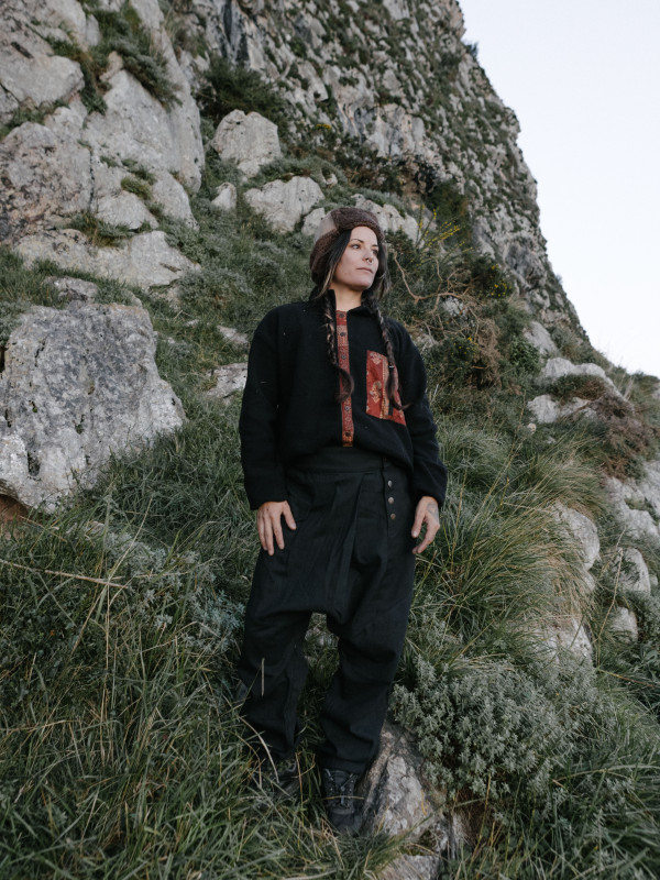 BLACK ON THE ROAD TROUSERS