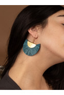 BLUE ABANICO EARRINGS