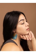 BLUE ABANICO EARRINGS