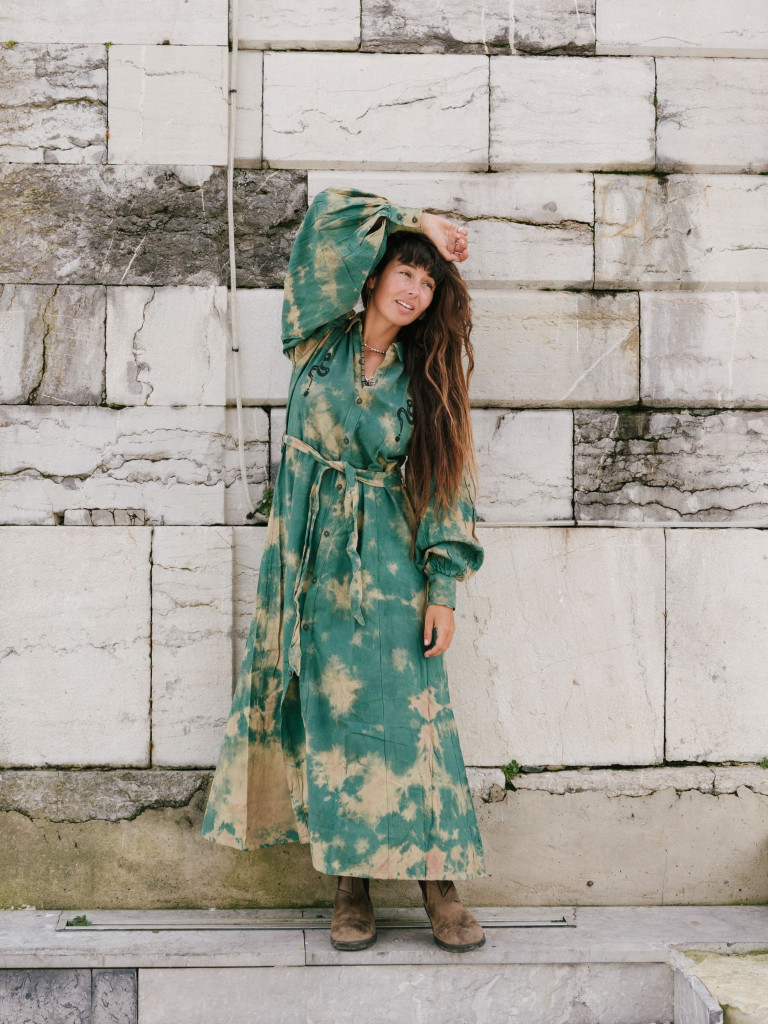 THE YEAR OF THE SNAKE ROCK GREEN DRESS