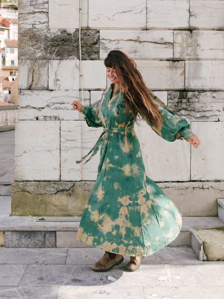 THE YEAR OF THE SNAKE ROCK GREEN DRESS