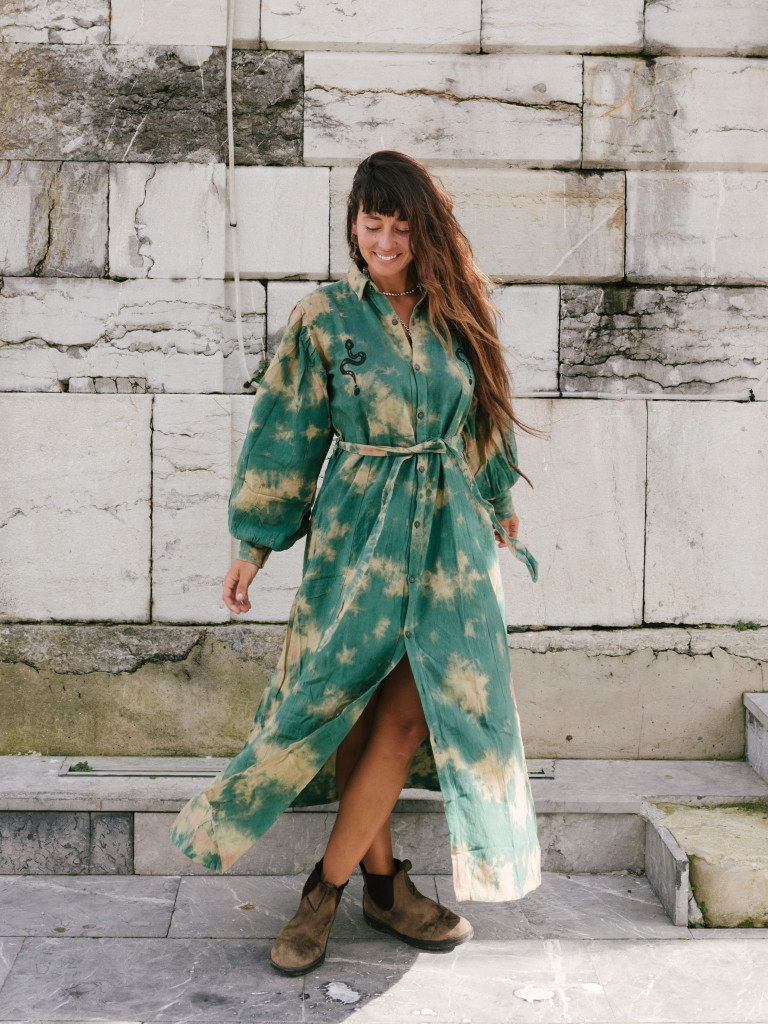 THE YEAR OF THE SNAKE ROCK GREEN DRESS