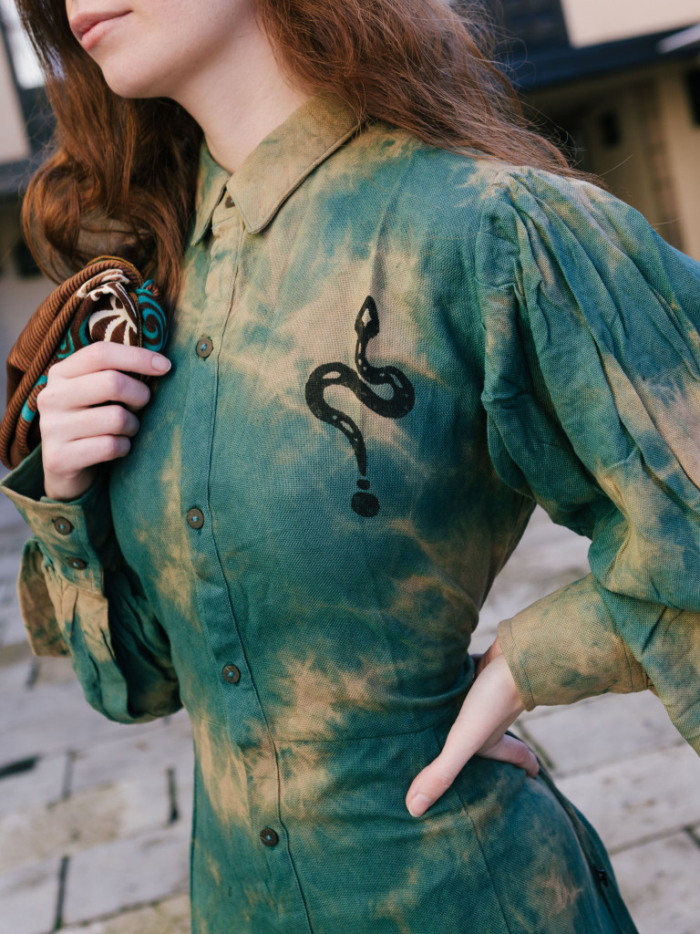 THE YEAR OF THE SNAKE ROCK GREEN DRESS