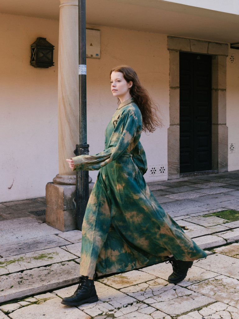 THE YEAR OF THE SNAKE ROCK GREEN DRESS