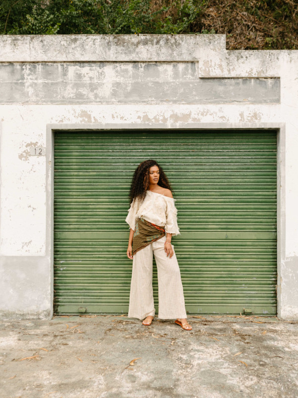 ZAHARA STRIPES TROUSERS