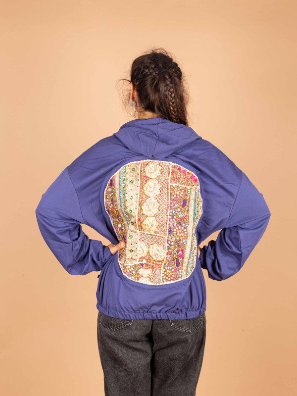 SUDADERA VINTAGE MIRRORS BLUE 011