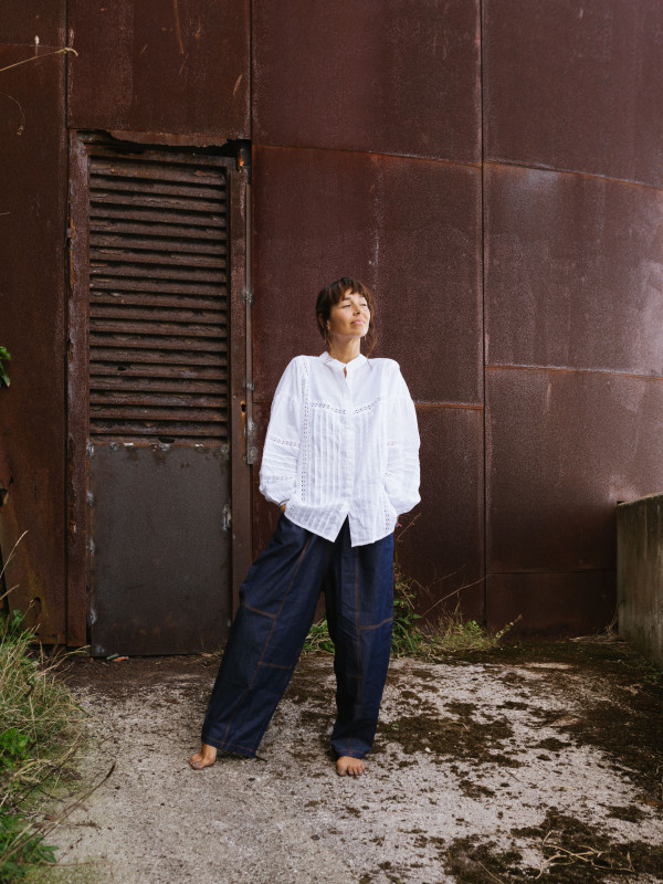 BALLON DENIM TROUSERS