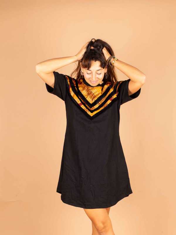 FOLKLORICO DRESS SHORT 033