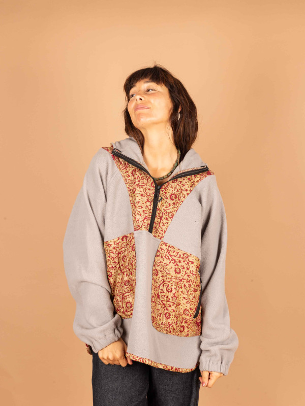 SUDADERA POLAR SAJA GREY 01