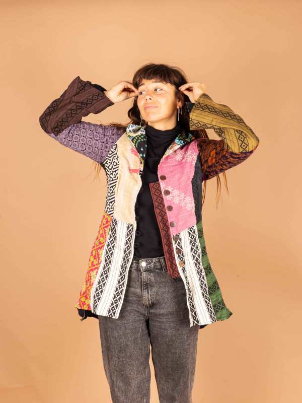 RECYCLED COAT S/M 35