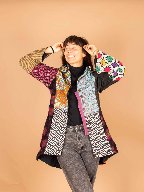 RECYCLED COAT S/M 36