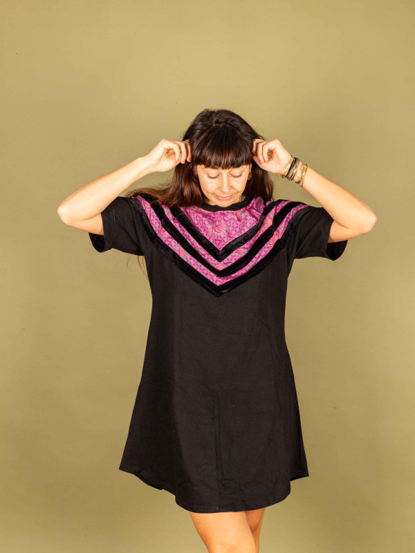 FOLKLORICO DRESS SHORT 038