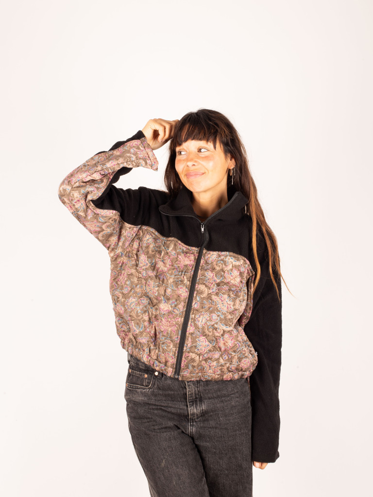 ANGLIRU BLACK FLEECE JACKET 038