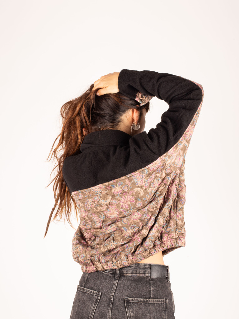 ANGLIRU BLACK FLEECE JACKET 038