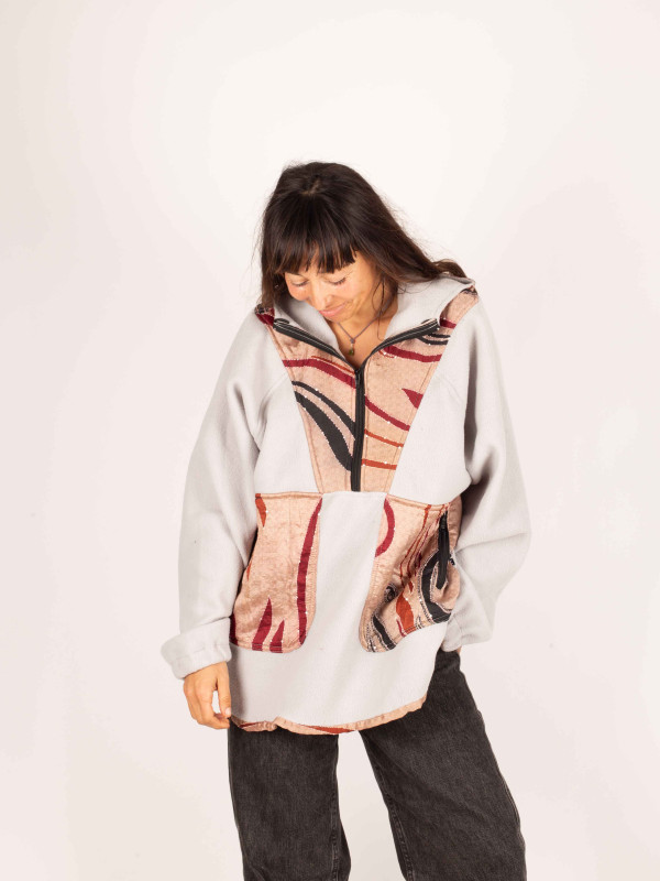 HOODIE FLEECE SAJA GREY 32