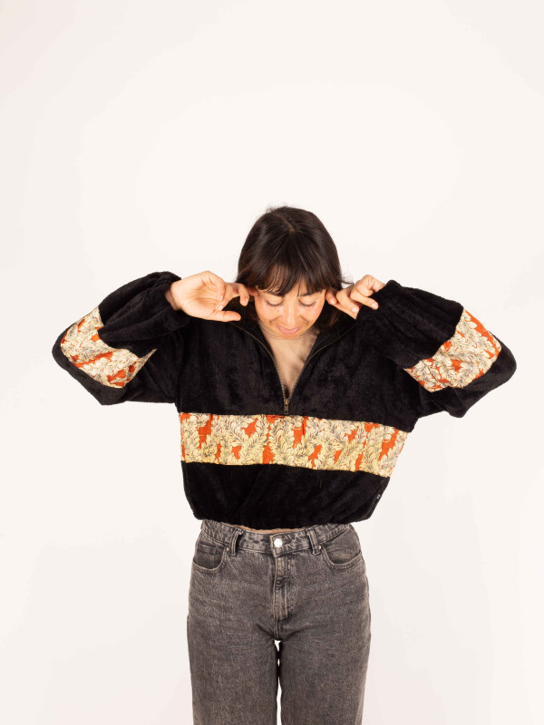 PEÑALARA TEDDY CROP HOODIE 052