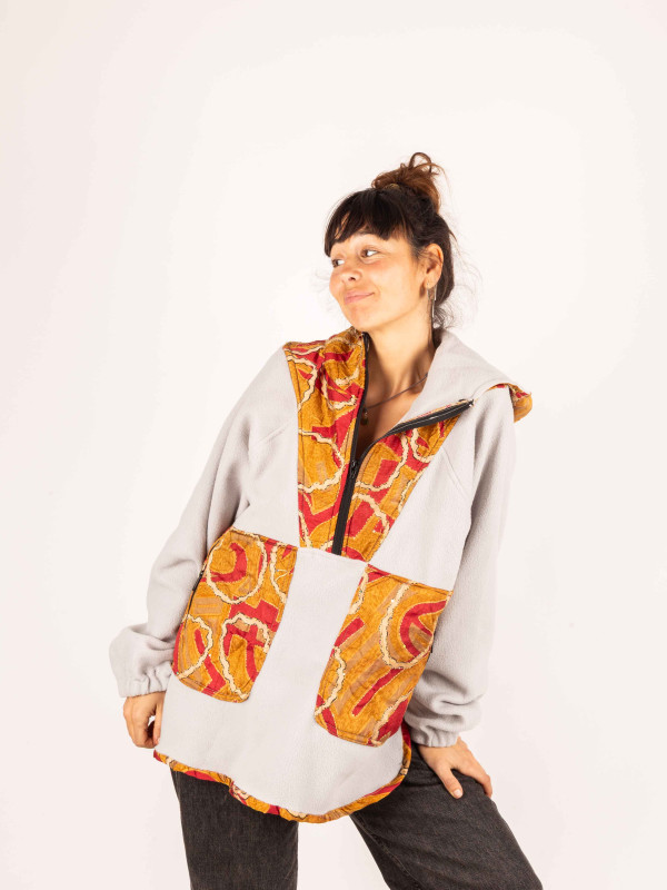 HOODIE FLEECE SAJA GREY 41