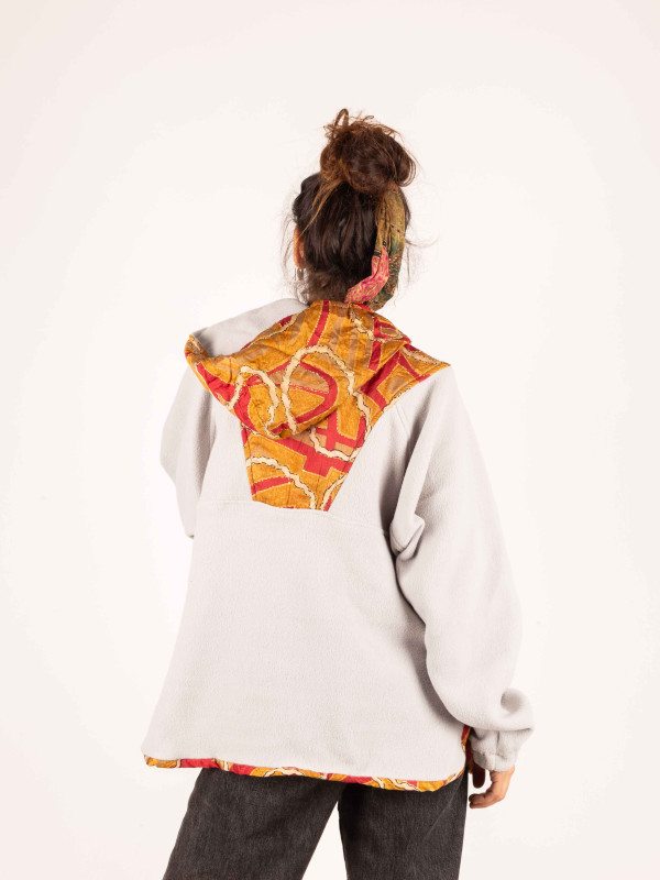 HOODIE FLEECE SAJA GREY 41 2