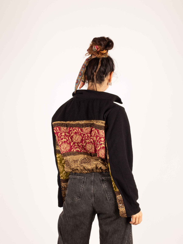 ANGLIRU BLACK FLEECE JACKET 053 2