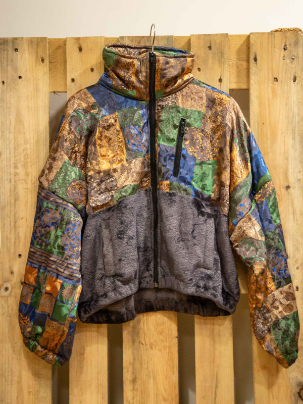 CHAQUETA RIAÑO TEDDY CROP GREY 020