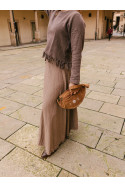 CALIZA TAUPE SKIRT