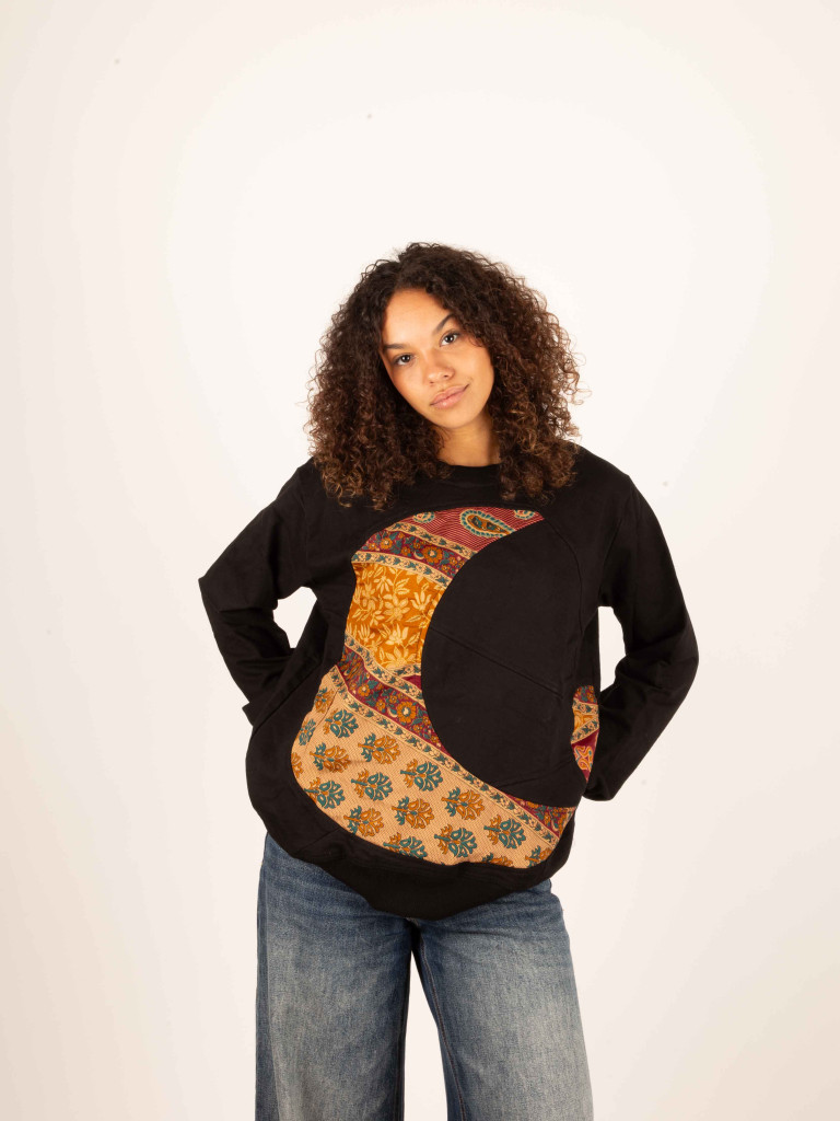 SUDADERA SOL Y LUNA BLACK 03