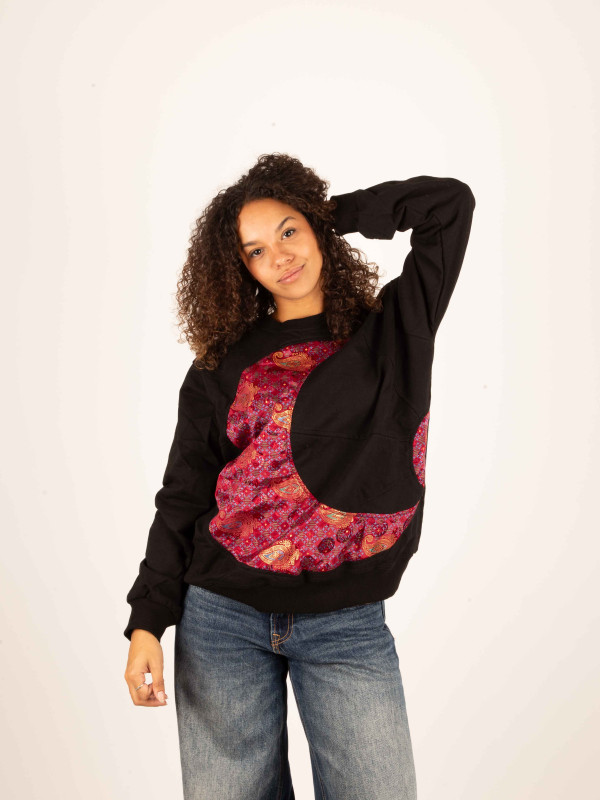 SUDADERA SOL Y LUNA BLACK 07