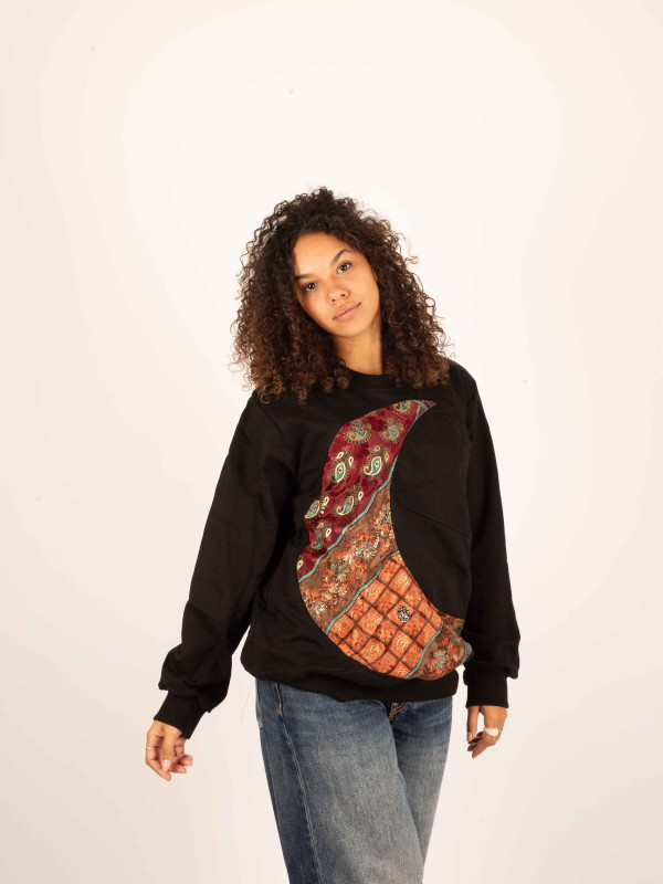 SUDADERA SOL Y LUNA BLACK 09