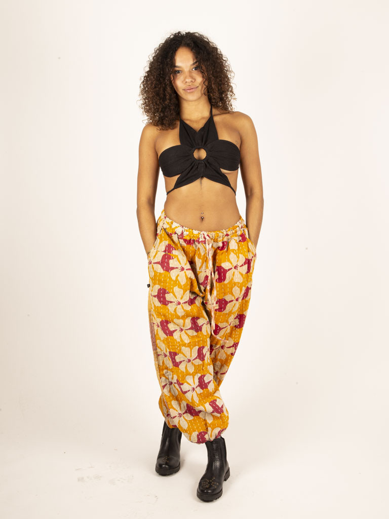 RECYCLED QUILT TROUSERS 010