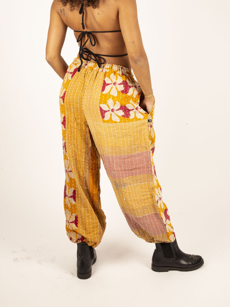 RECYCLED QUILT TROUSERS 010