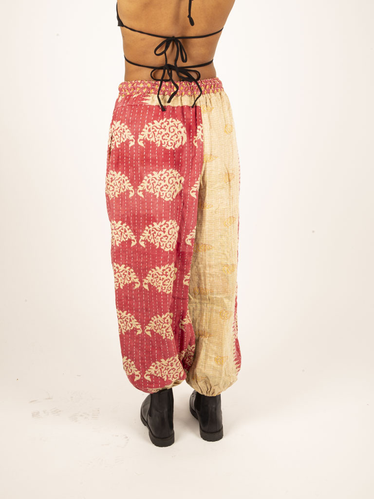 RECYCLED QUILT TROUSERS 011