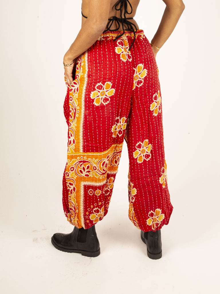 RECYCLED QUILT TROUSERS 012