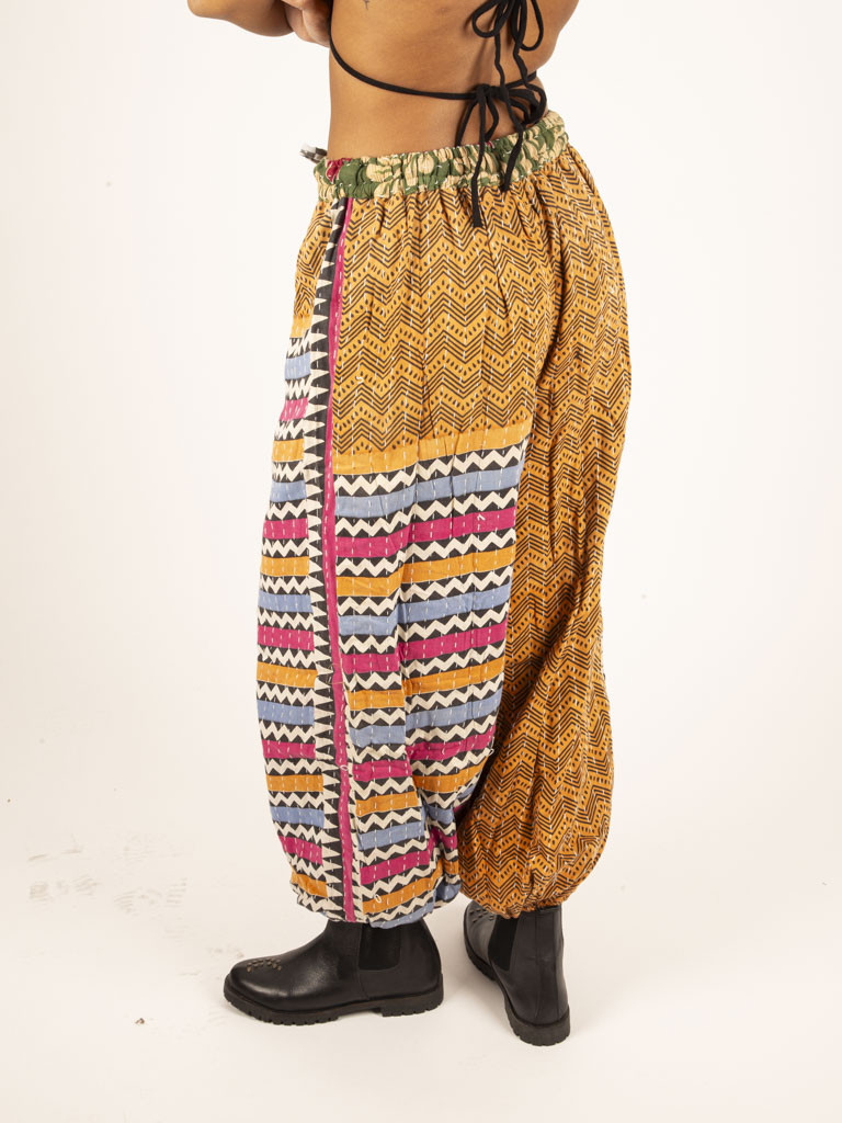 RECYCLED QUILT TROUSERS 014