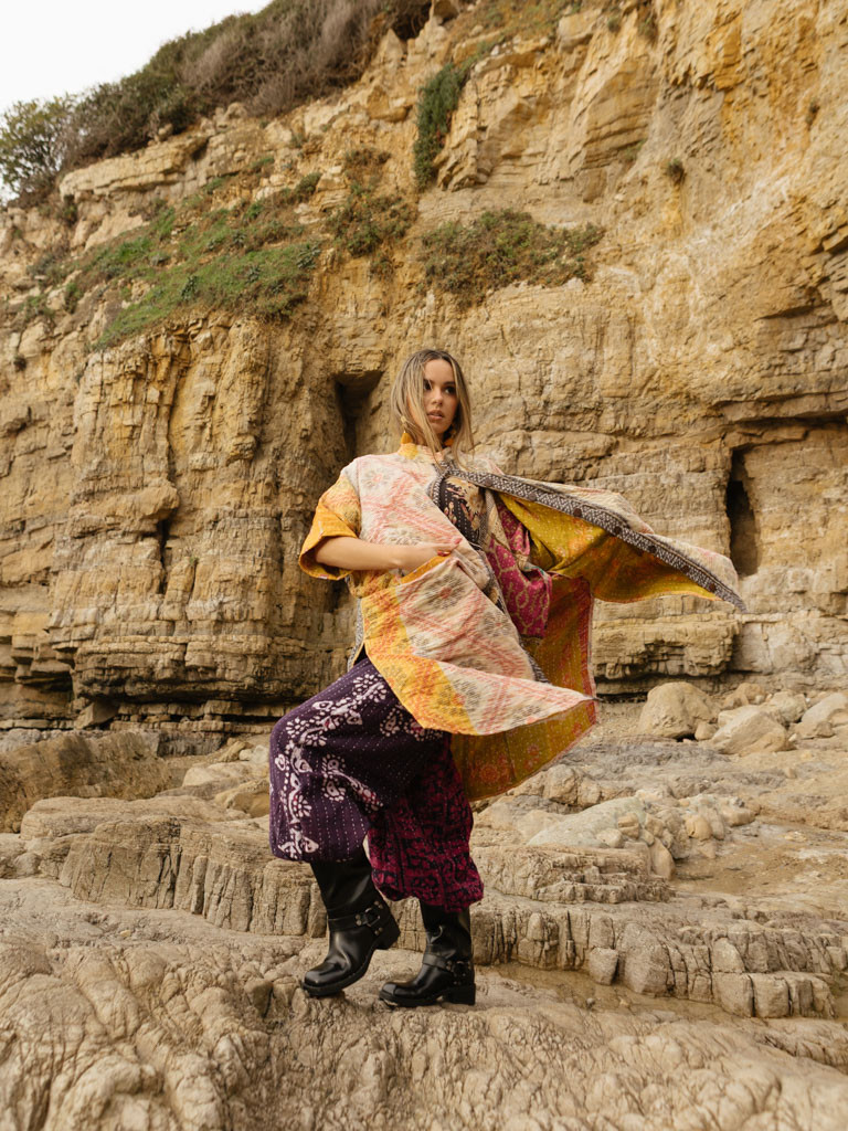 RECYCLED QUILT TROUSERS 016