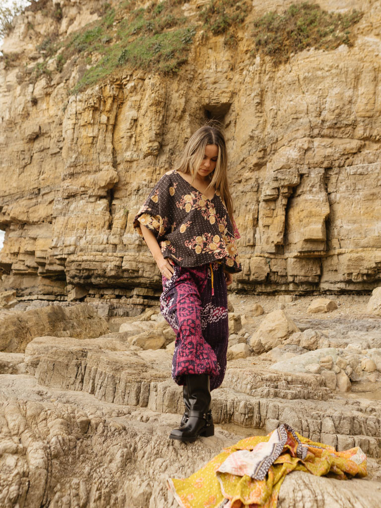 RECYCLED QUILT TROUSERS 016