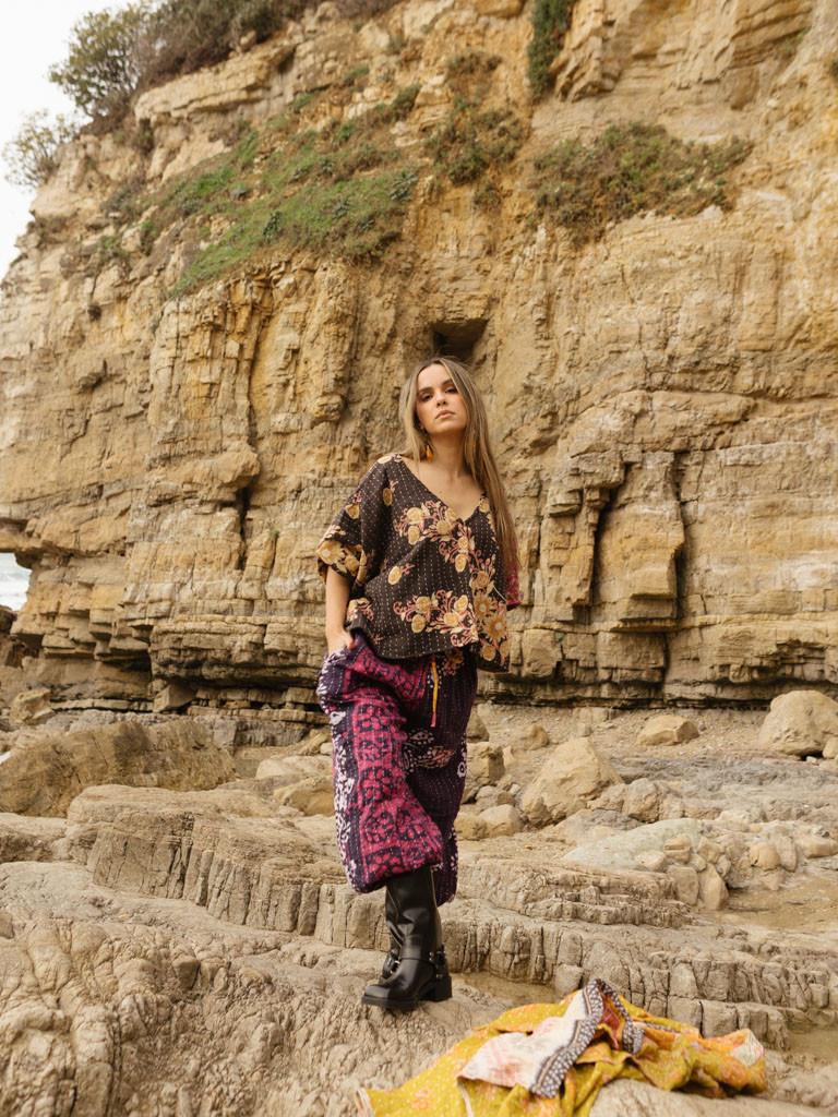 RECYCLED QUILT TROUSERS 016