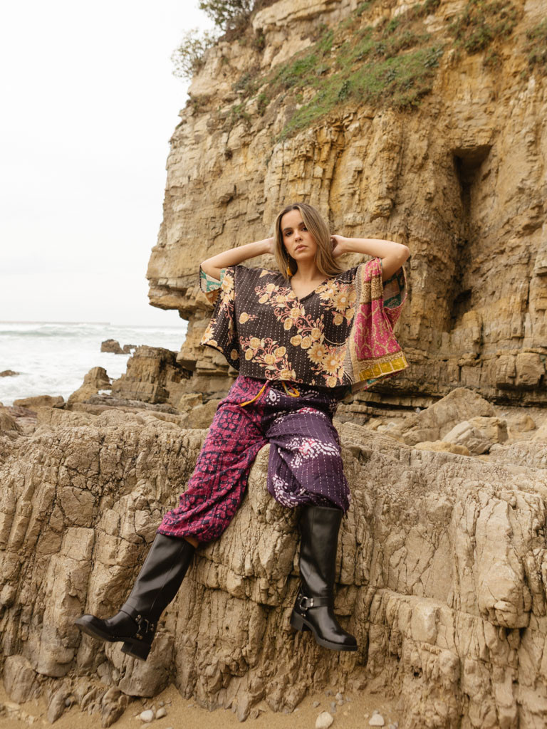 RECYCLED QUILT TROUSERS 016