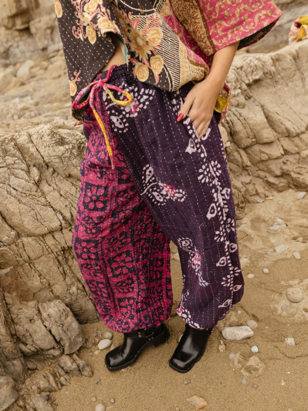 RECYCLED QUILT TROUSERS 016