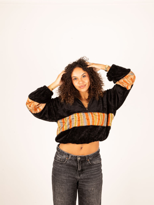 SUDADERA TEDDY PEÑALARA CROP 055