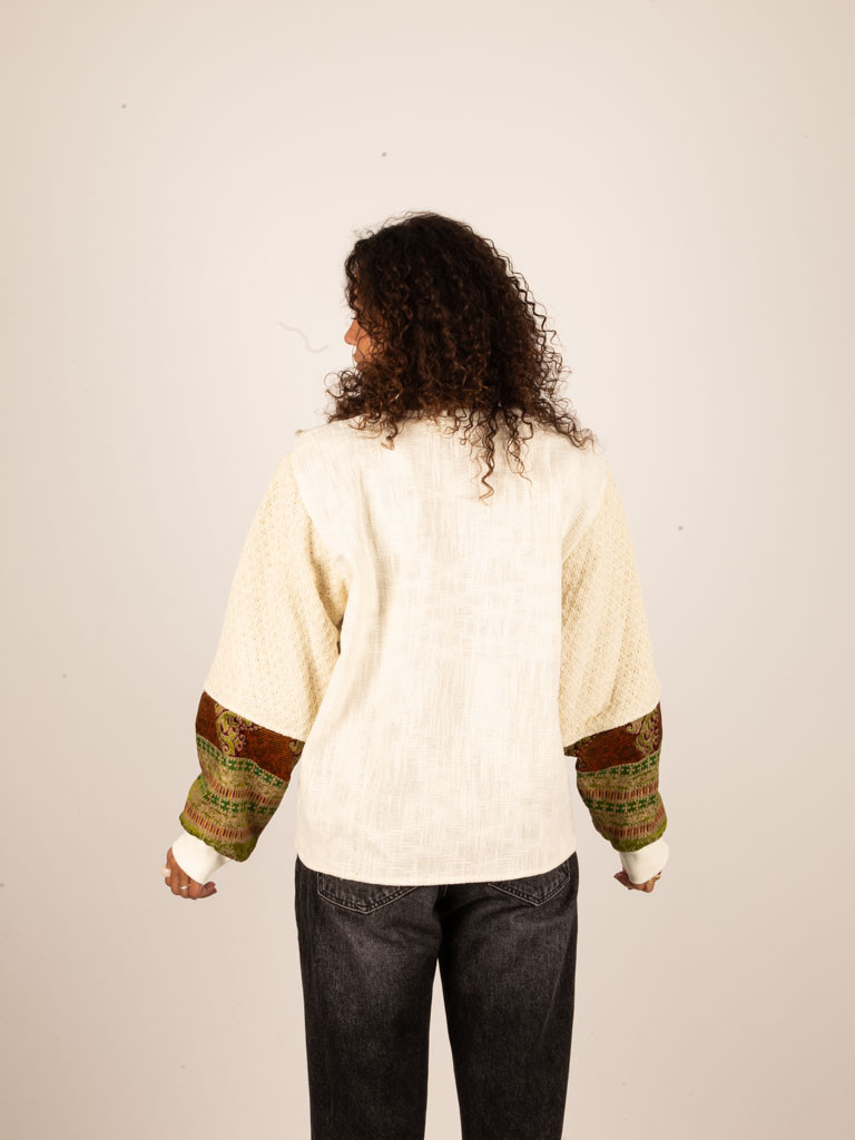 SUDADERA OPENING HEART WHITE 07