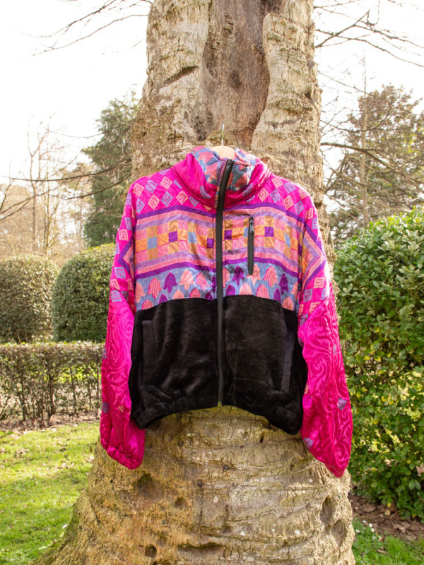 RIAÑO TEDDY CROP BLACK JACKET 48