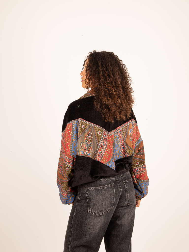 RIAÑO TEDDY CROP BLACK JACKET 66