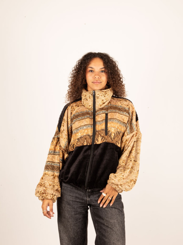 RIAÑO TEDDY CROP BLACK JACKET 67