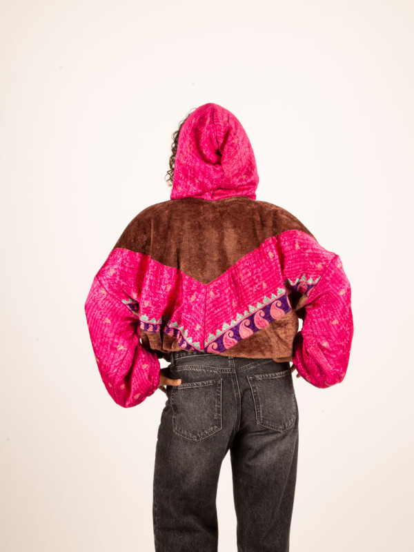 RIAÑO TEDDY HOODED JACKET CHOCOLAT 04 2