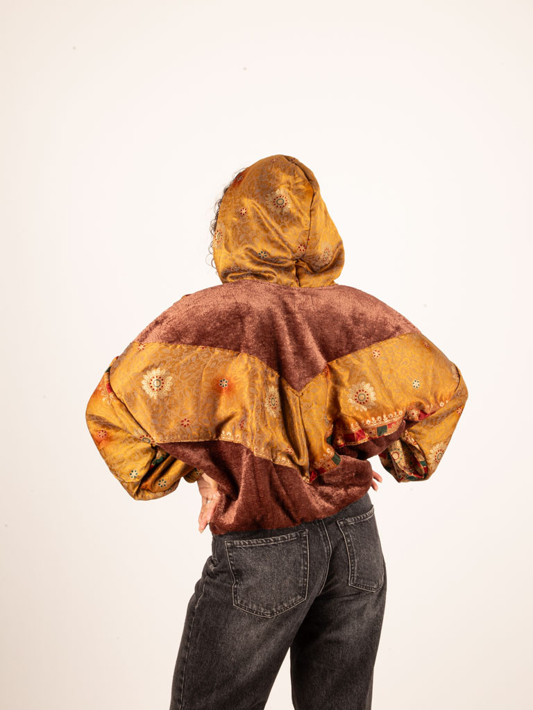 CHAQUETA RIAÑO TEDDY CON CAPUCHA...